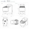 Sunmix Evo Line 15 Spiral Dough Mixer dimensions