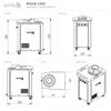 Sunmix Moon 100-1000g Dough Rounder/Baller - Pizza Solutions
