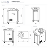 Sunmix Moon 1000 dough rounder dimensions