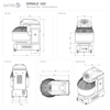 Sunmix Queen Line 160kg Spiral Dough Mixer - Pizza Solutions