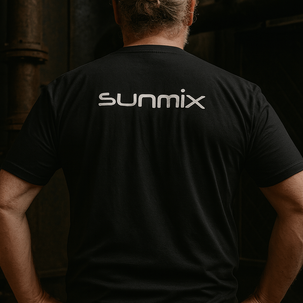 Unisex Sunmix Evo Short Sleeve T-Shirt - Black - Bakeri Solutions