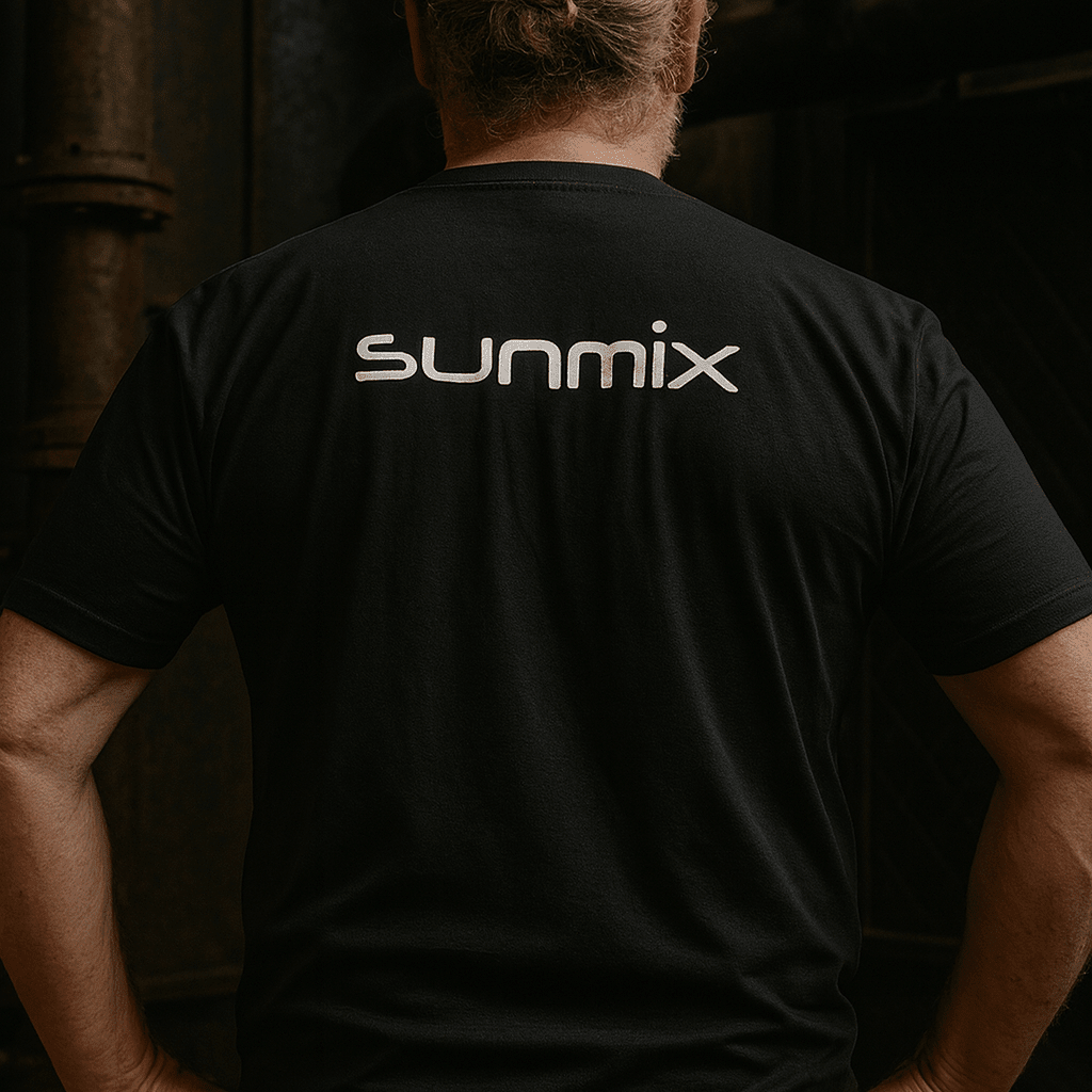 Unisex Sunmix Evo Short Sleeve T-Shirt - Black - Bakeri Solutions